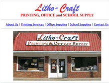 Tablet Screenshot of litho-craft.net